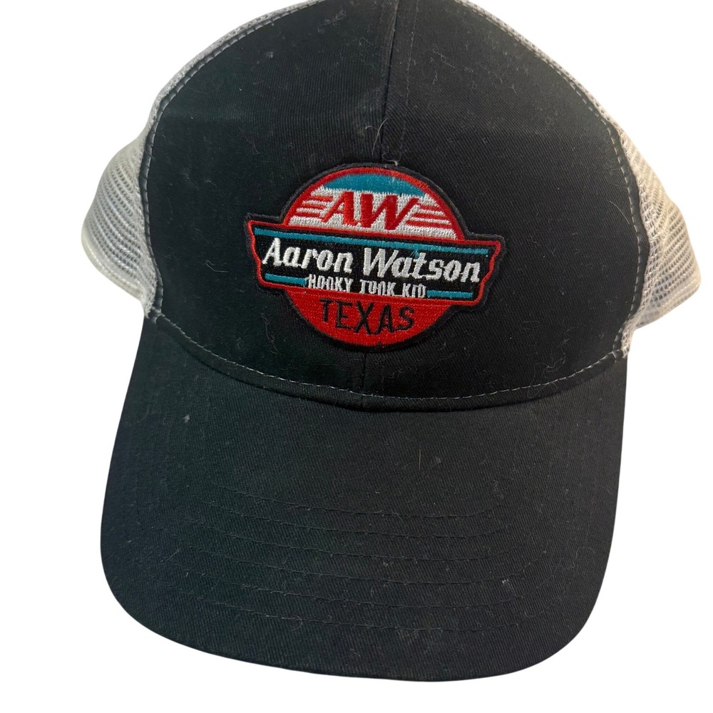 Aaron Watson Trucker Hat Mens OSFM Black Honky Tonk Kid Texas Country Music